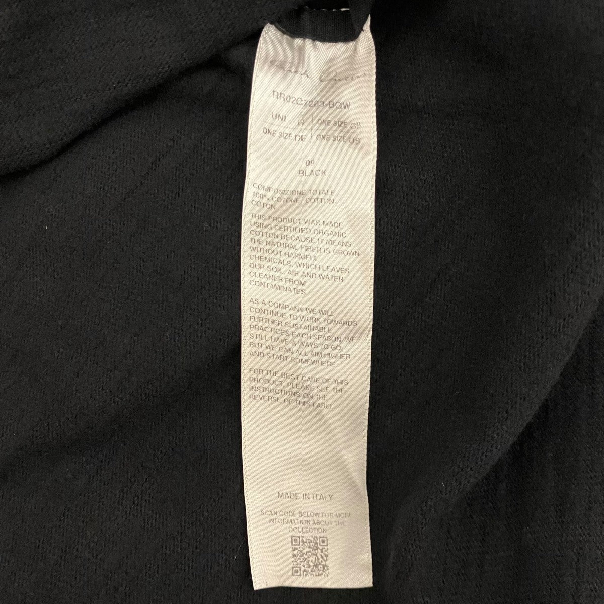 RICK OWENS 【Oversize Tommy Tee】オーバーサイズトミーTシャツRR02C7283 古着・中古-6枚目のアイテム画像