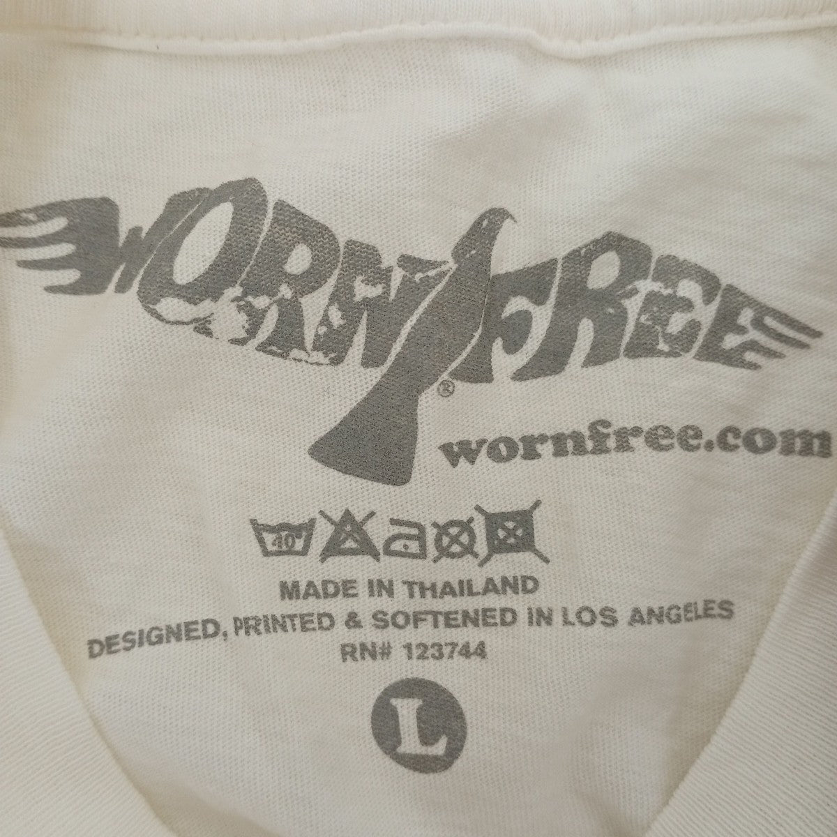 WORK FREE Here Comes Trouble TeeプリントTシャツ 古着・中古-3枚目のアイテム画像