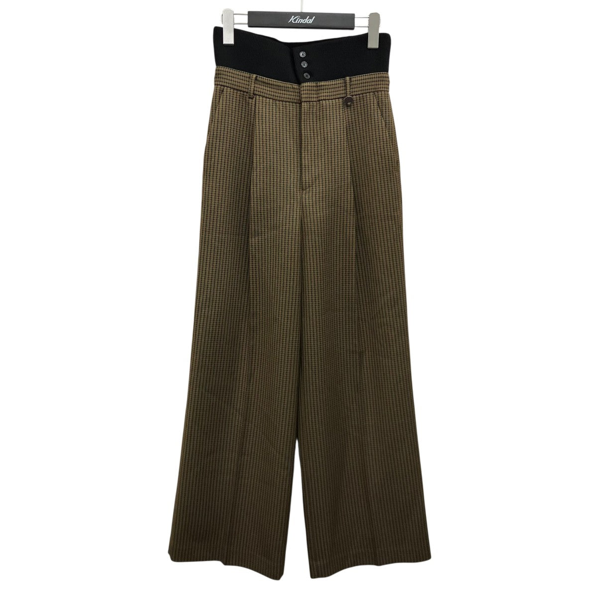 AMERI×BONBOM 【HOUNDSTOOTH STRAIGHT PANTS】ハウンドトゥースストレートパンツ0225208250460 古着・中古-1枚目のアイテム画像