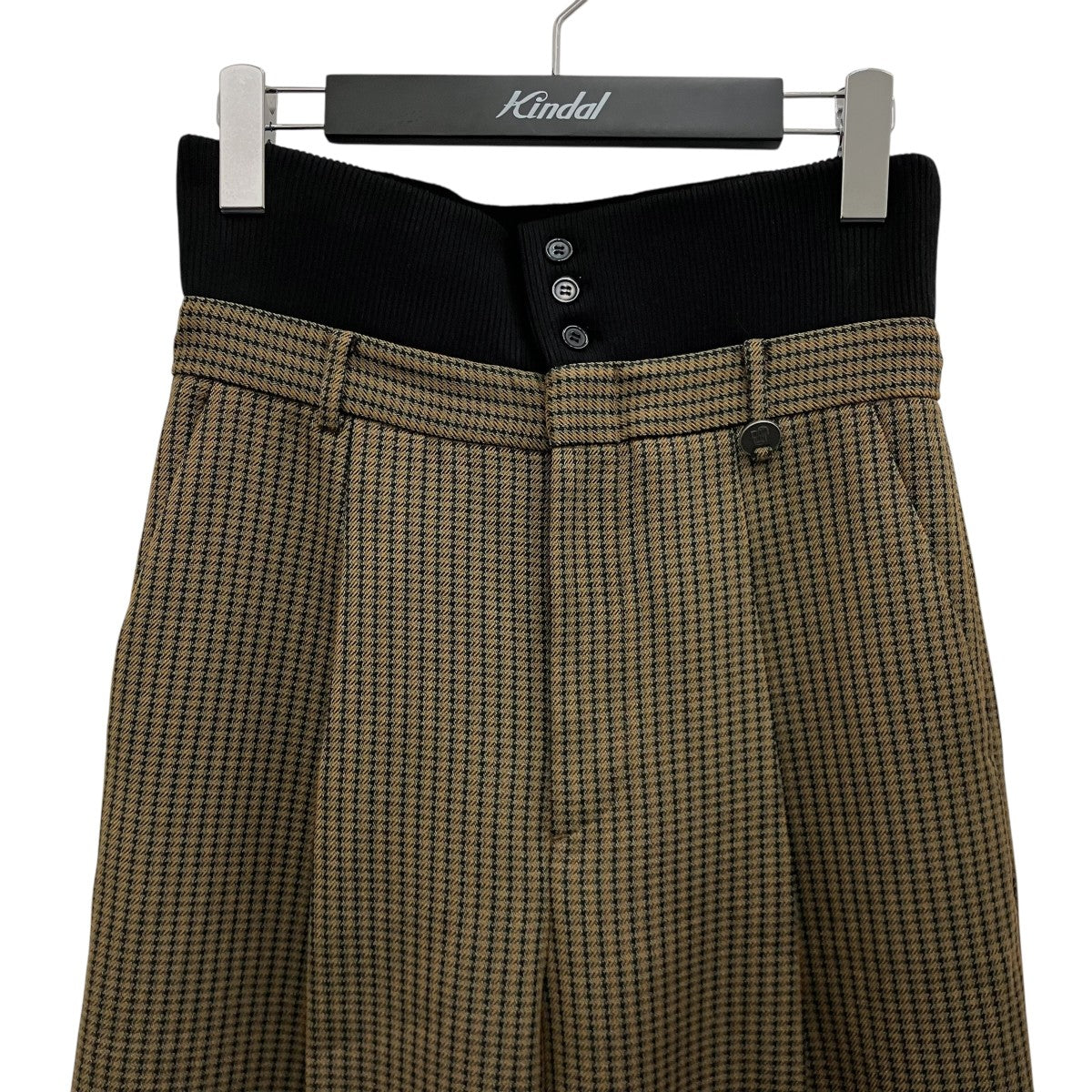 AMERI×BONBOM 【HOUNDSTOOTH STRAIGHT PANTS】ハウンドトゥースストレートパンツ0225208250460 古着・中古-3枚目のアイテム画像
