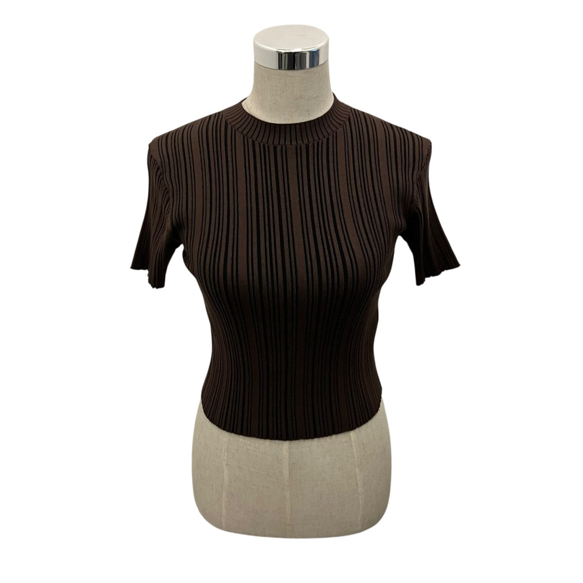 LE CIEL BLEU 【BACK SLIT RIB KNIT】バックスリットリブニット25A61203 古着・中古-2枚目のアイテム画像
