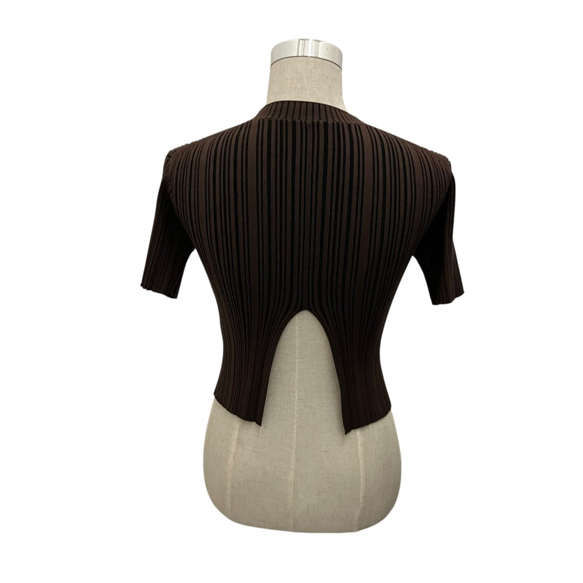 LE CIEL BLEU 【BACK SLIT RIB KNIT】バックスリットリブニット25A61203 古着・中古-3枚目のアイテム画像