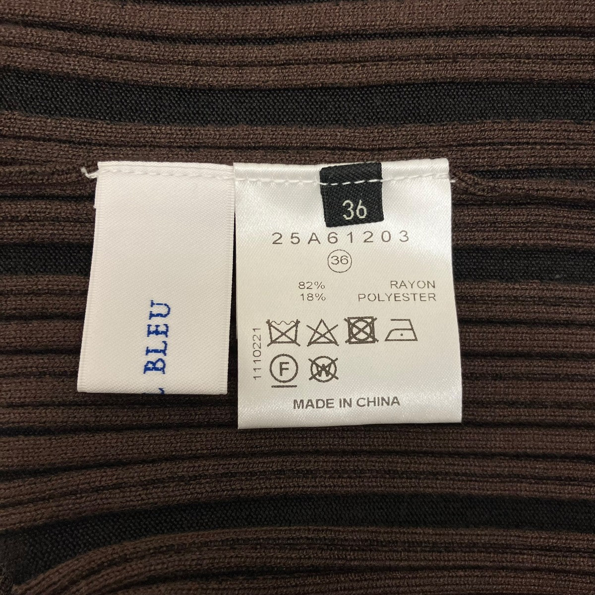 LE CIEL BLEU 【BACK SLIT RIB KNIT】バックスリットリブニット25A61203 古着・中古-5枚目のアイテム画像