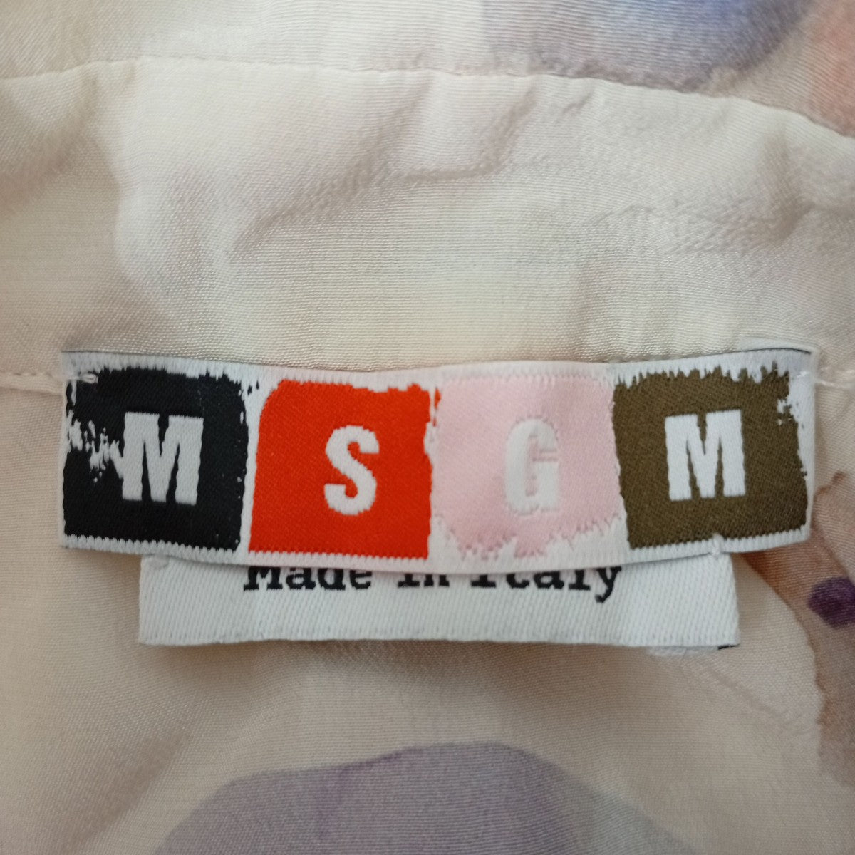MSGM リップ柄シャツ 古着・中古-3枚目のアイテム画像