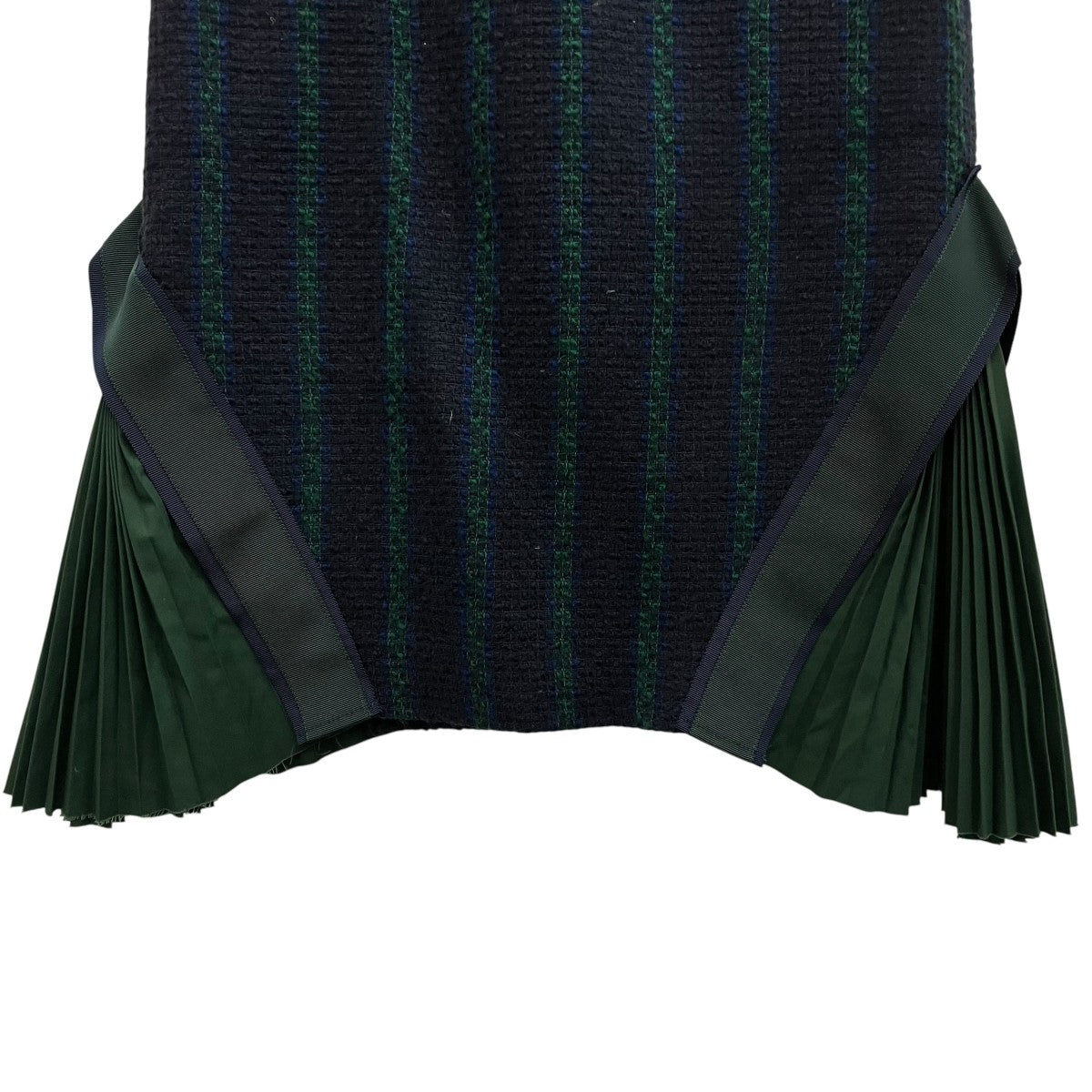 sacai luck(サカイラック) サイドプリーツツイードスカート15SSLU870