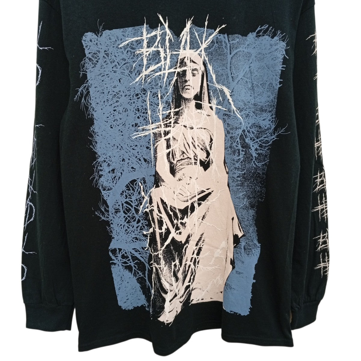 プリント長袖Tシャツ
