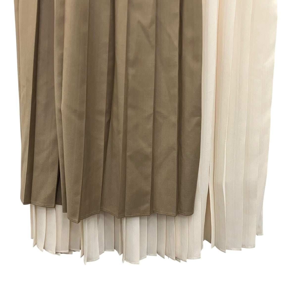 CLANE 【BI COLOR PLEATS SKIRT】バイカラープリーツスカート10109-6132 古着・中古-4枚目のアイテム画像