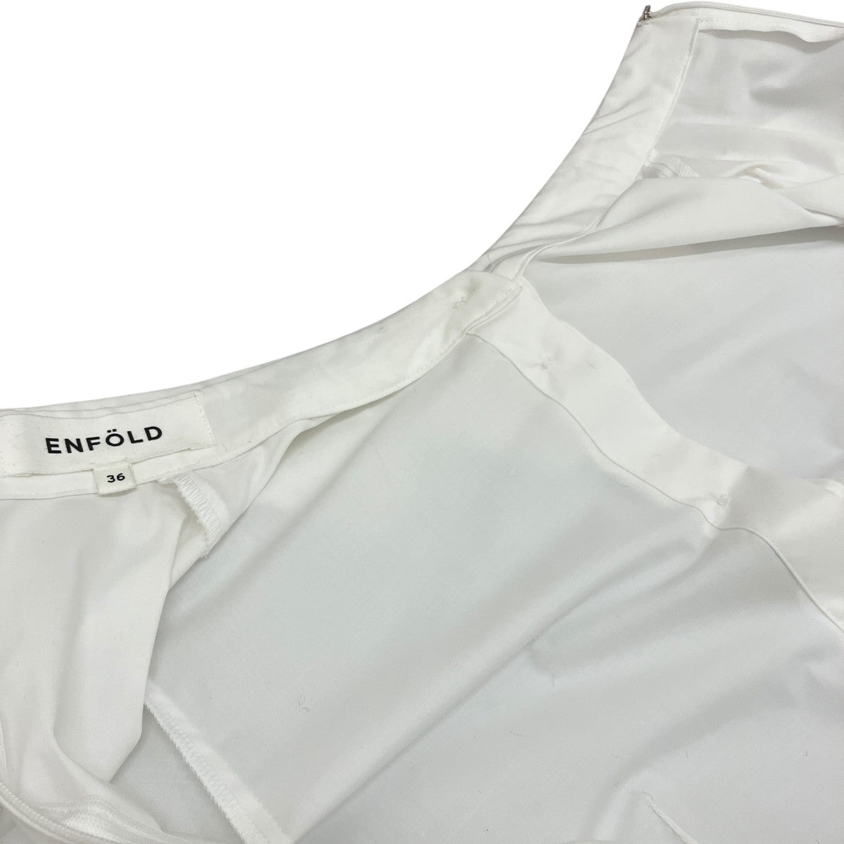 ENFOLD ニットレイヤードグレンチェックワンピース300HA83-1780 古着・中古-7枚目のアイテム画像