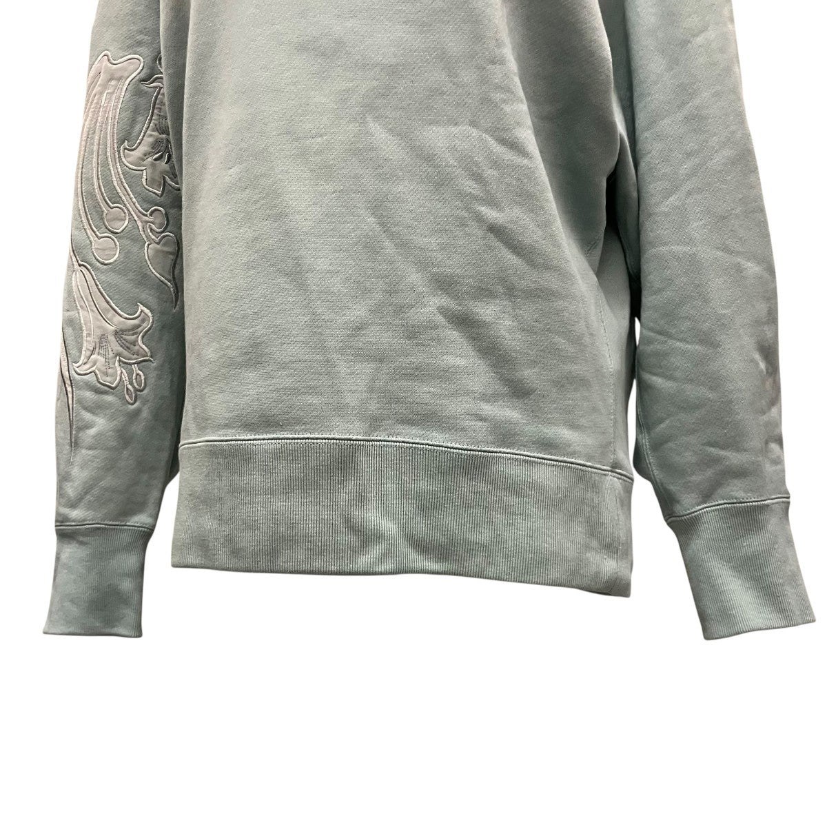 【値下げ】mame kurogouchi スウェット Mame Kurogouchi（マメ クロゴウチ）Floral Embroidery Oversized