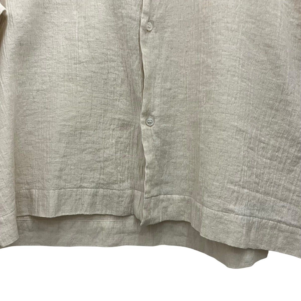 STUDIO NICHOLSON 【SANKO MATELASSE SHIRT】半袖シャツSNM-1267 古着・中古-4枚目のアイテム画像