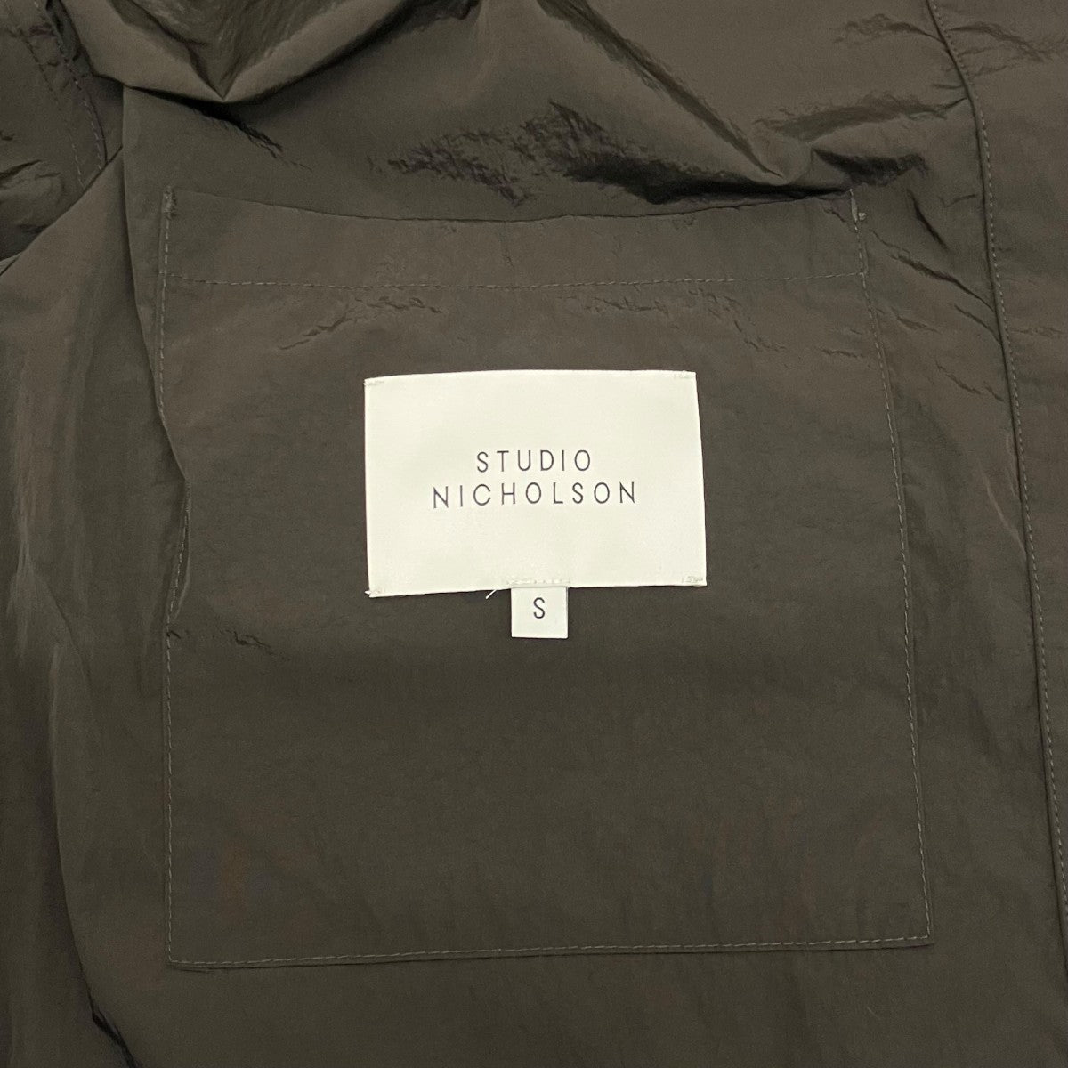 STUDIO NICHOLSON 【RIZZ COAT】ナイロンコートSNM-1328 古着・中古-8枚目のアイテム画像