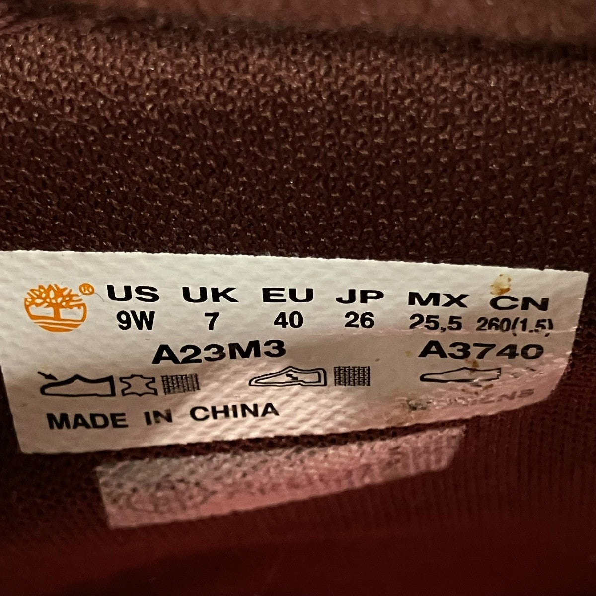 Timberland スウェード レースアップブーツA3740 古着・中古-9枚目のアイテム画像