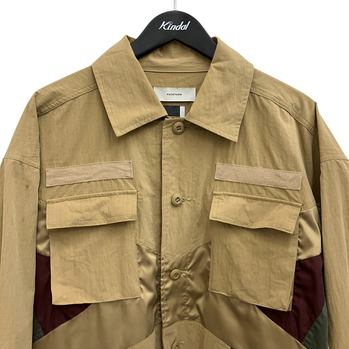 FACETASM 【NYLON PATCHWORK ARMY SHIRT】ナイロンパッチワークアーミーシャツMIMI-SH-M01 古着・中古-3枚目のアイテム画像