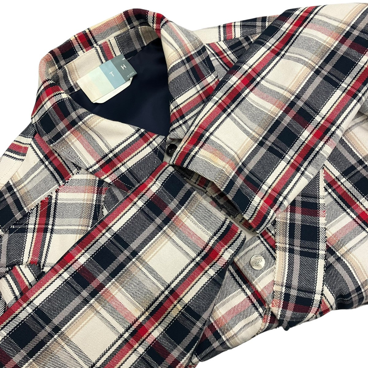 KITH チェック柄 長袖 フランネル ジャケット シャツ 2022FW KITH(キス) 【Plaid Initial K Jacket】チェックシャツジャケット