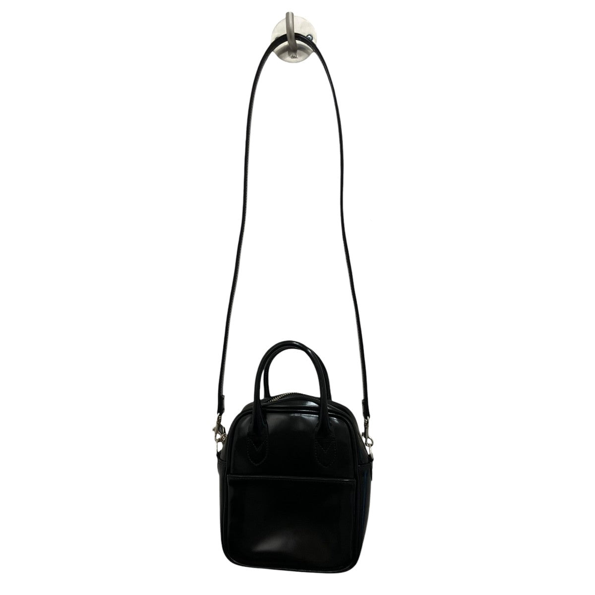 COMME des GARCONS パテントレザー2WAYミニハンドバッグKZ-K 262 古着・中古-2枚目のアイテム画像