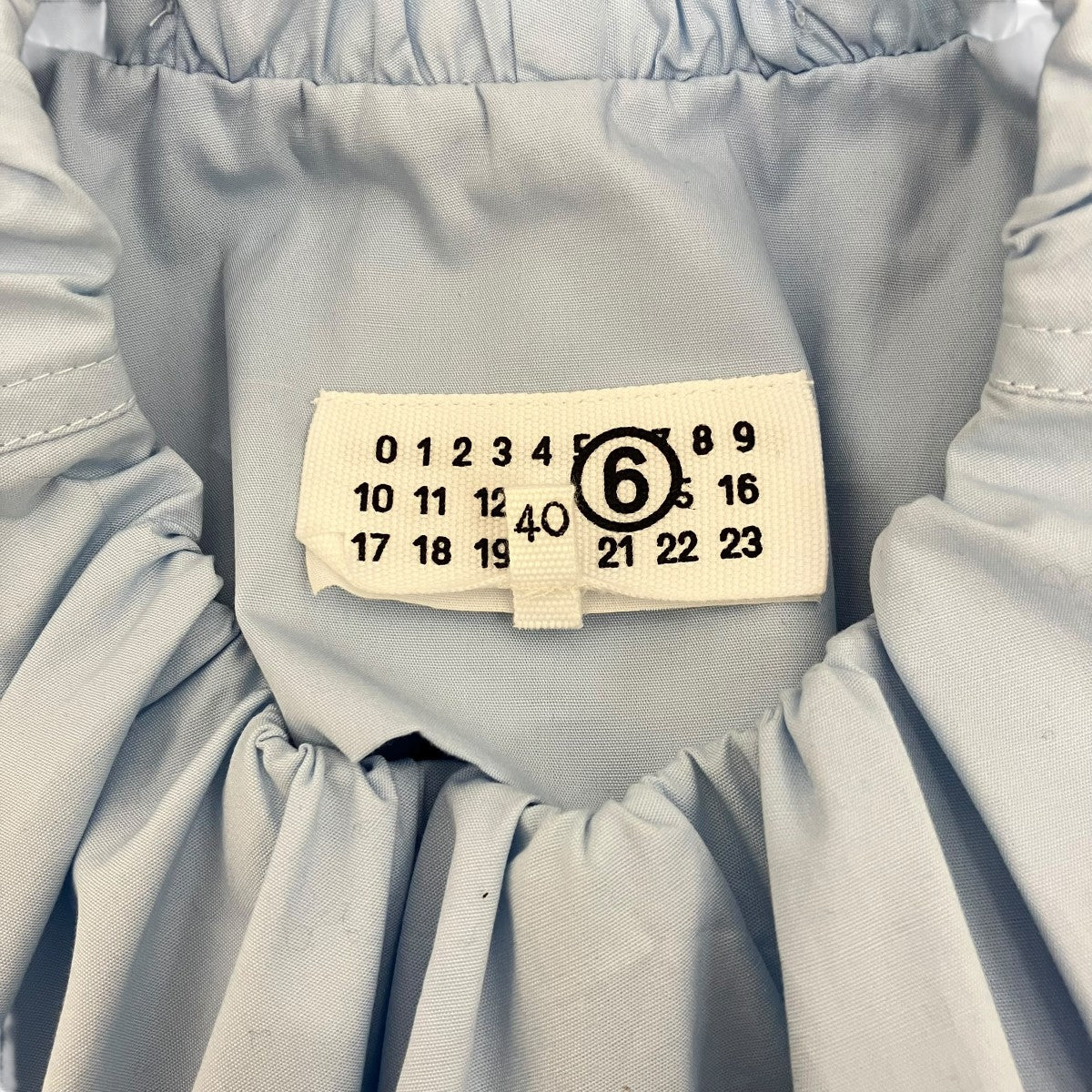 MM6 Maison Margiela(マルタンマルジェラ) 24SSギャザーネックトップス