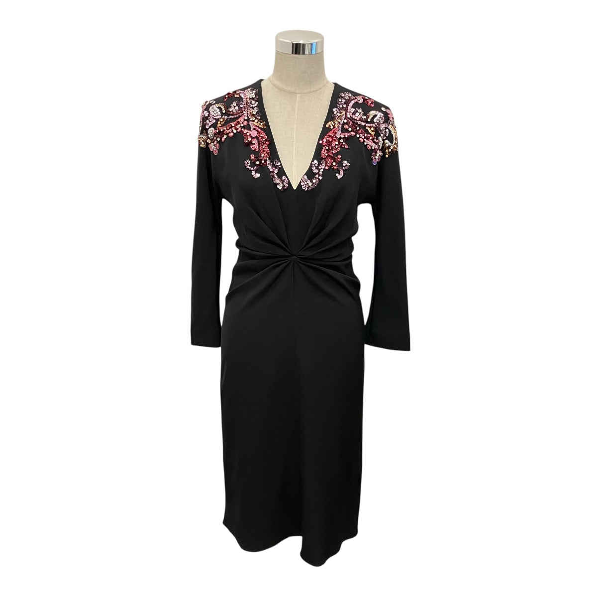 【VESTITI DRESS】ビジューシルクカーディガン