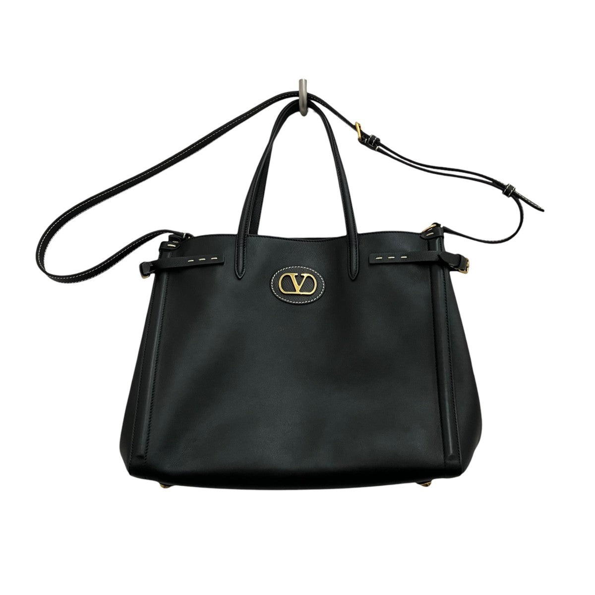 VALENTINO アンティーブレザートートバッグ6Y2B0D16RBN 古着・中古-1枚目のアイテム画像