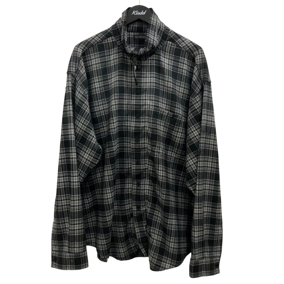 BALENCIAGA 26SS【ZIPUPーSHIRTS】ジップアップシャツ850813 古着・中古-1枚目のアイテム画像