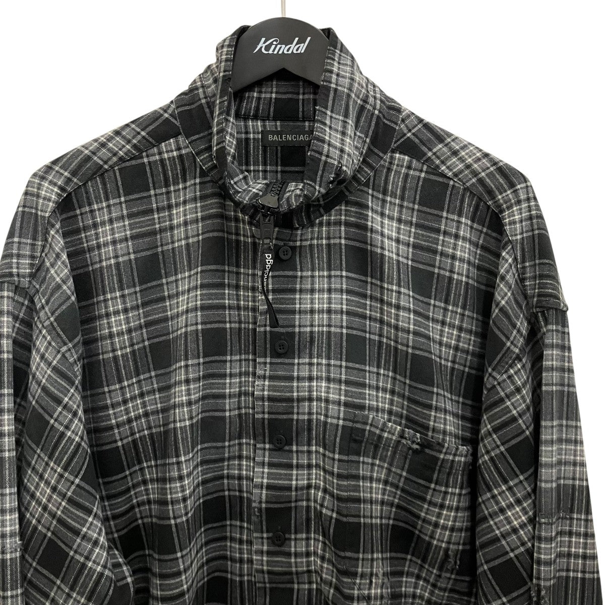 BALENCIAGA 26SS【ZIPUPーSHIRTS】ジップアップシャツ850813 古着・中古-3枚目のアイテム画像