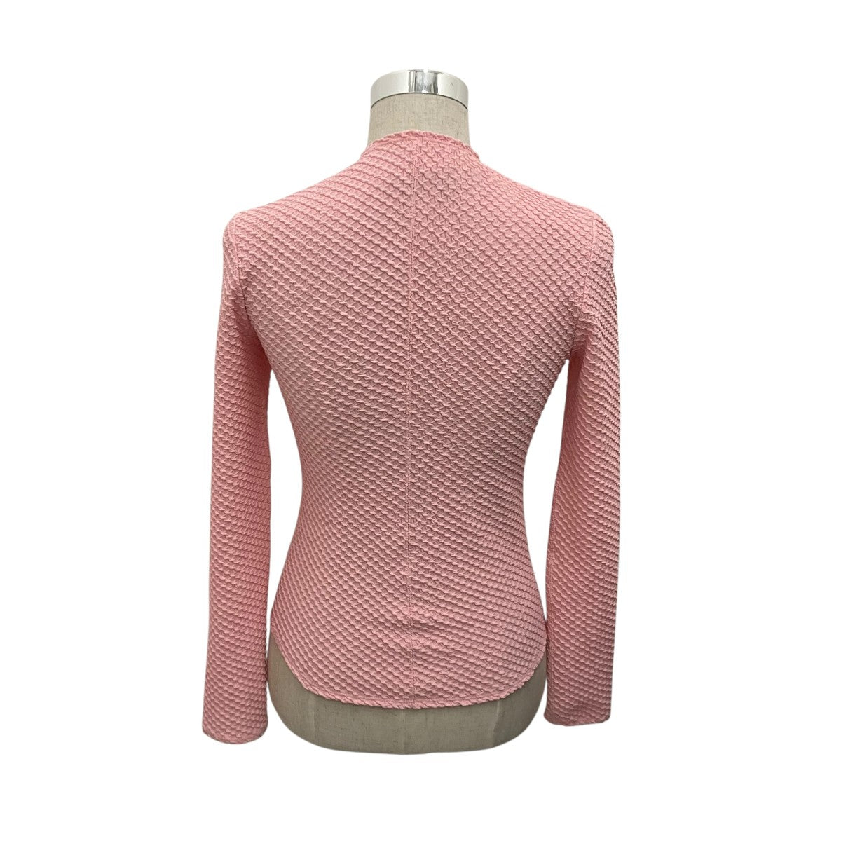mame kurogouchi 26SS【SHIRRING JERSEY JACQUARD LONG SLEEVE TOP】天竺ジャカードトップMM26SS-JS038 古着・中古-3枚目のアイテム画像