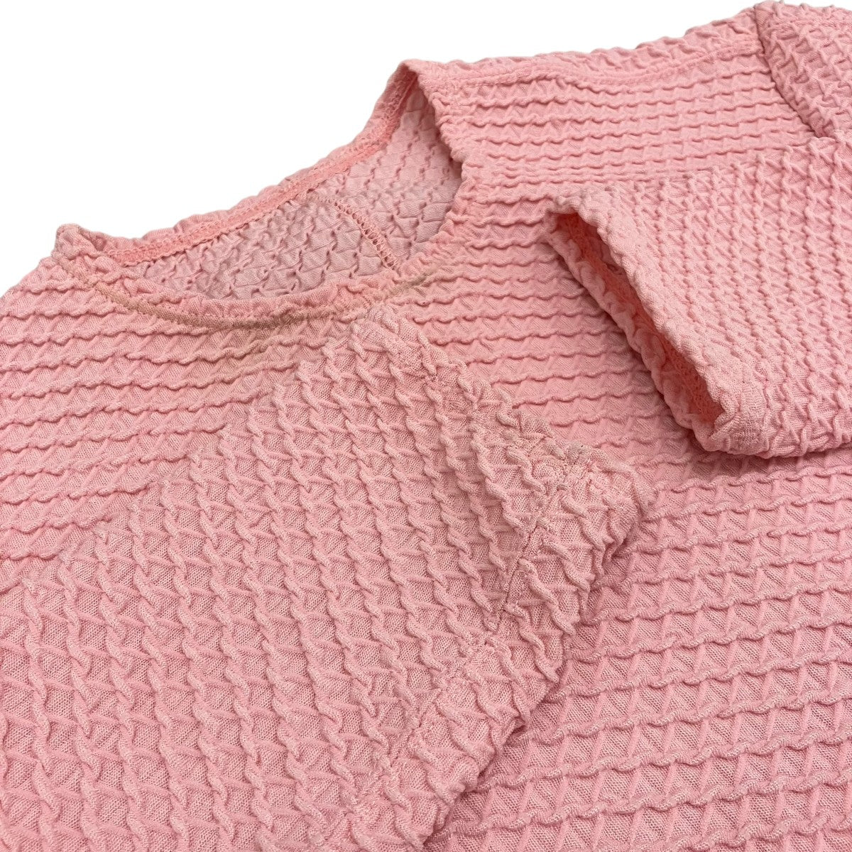 mame kurogouchi 26SS【SHIRRING JERSEY JACQUARD LONG SLEEVE TOP】天竺ジャカードトップMM26SS-JS038 古着・中古-7枚目のアイテム画像