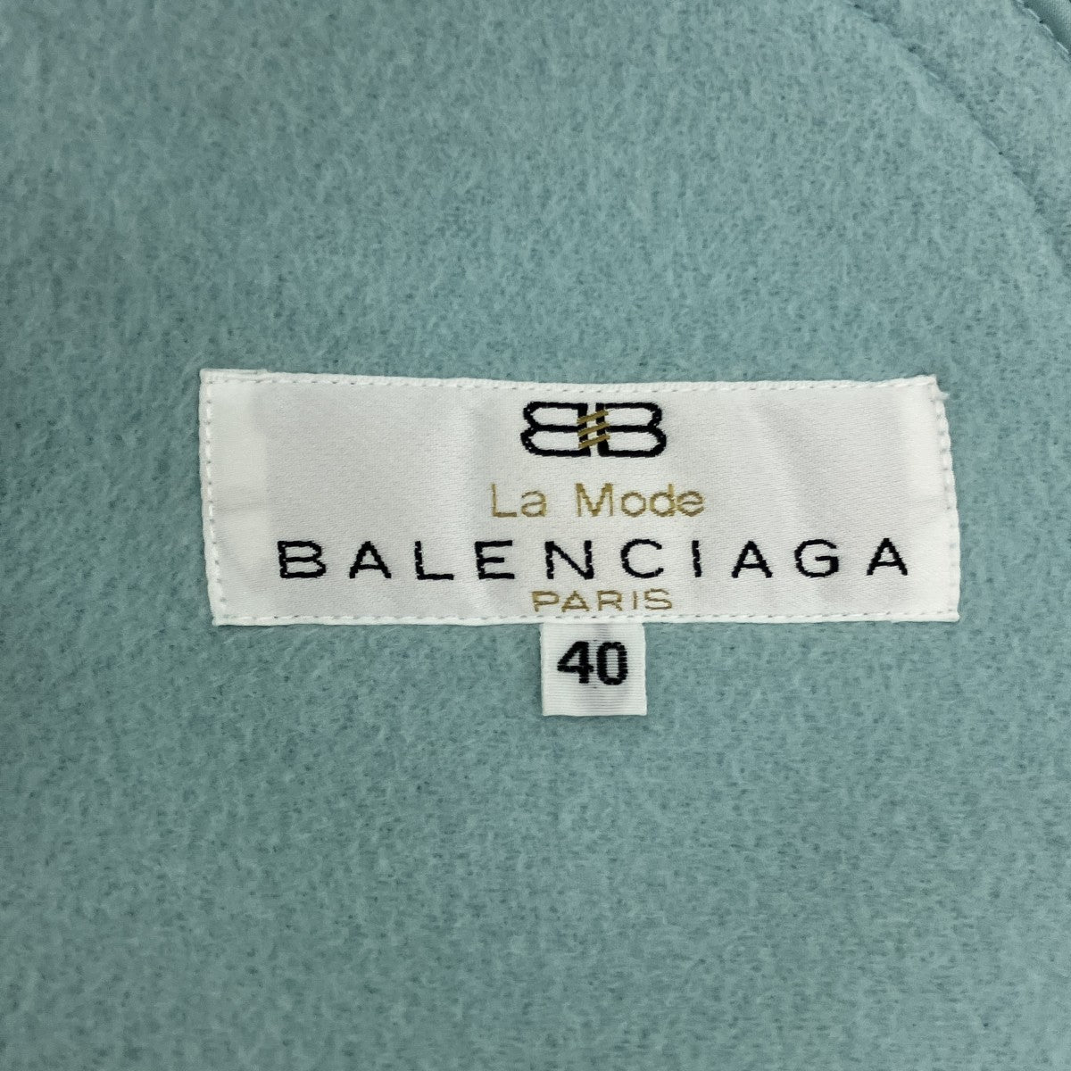 BALENCIAGA La Modeノーカラーロングコート2668-1361 古着・中古-8枚目のアイテム画像