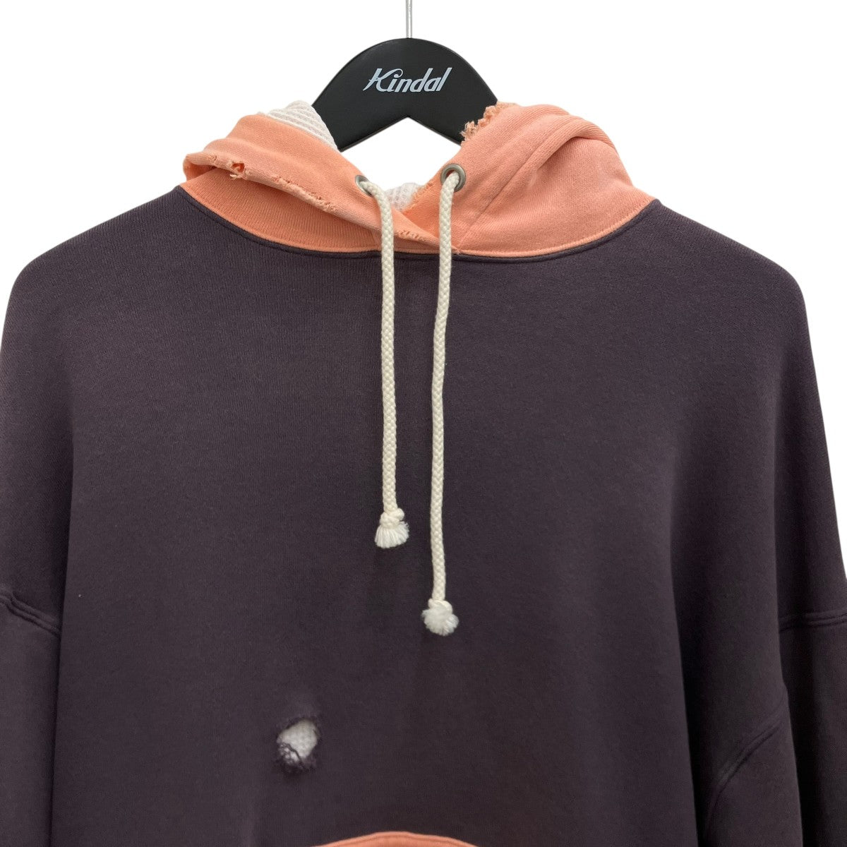 FULLCOUNT 25AW【FADING DOUBLE FACE SWEAT HOODIE】クラッシュ加工パーカー3770 古着・中古-3枚目のアイテム画像