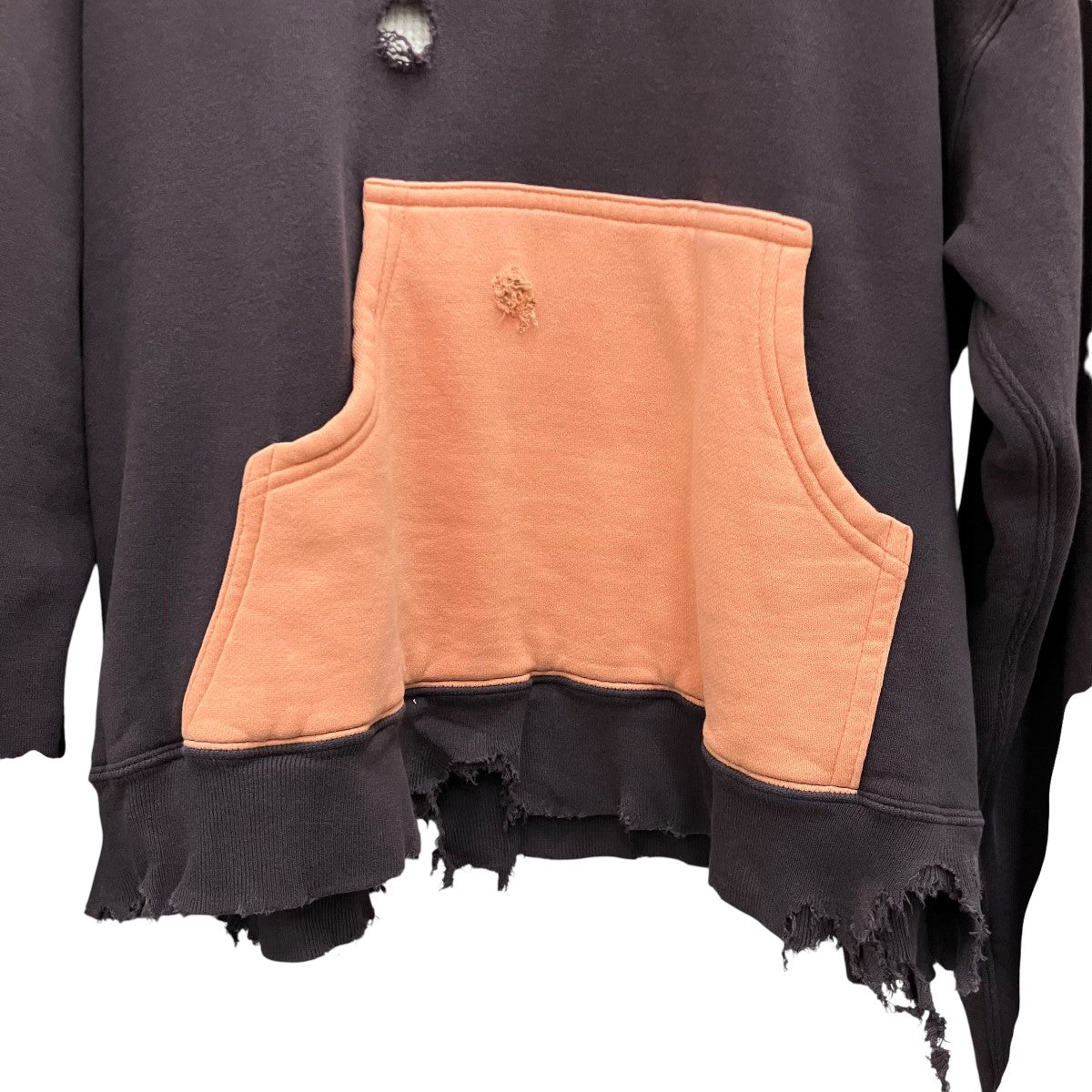 FULLCOUNT 25AW【FADING DOUBLE FACE SWEAT HOODIE】クラッシュ加工パーカー3770 古着・中古-4枚目のアイテム画像