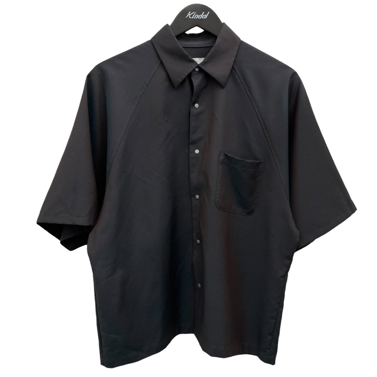 itochi 【Wool ＆ Kid mohair Tropical raglan half sleeve shirt】ラグラン半袖シャツitSH16 古着・中古-1枚目のアイテム画像