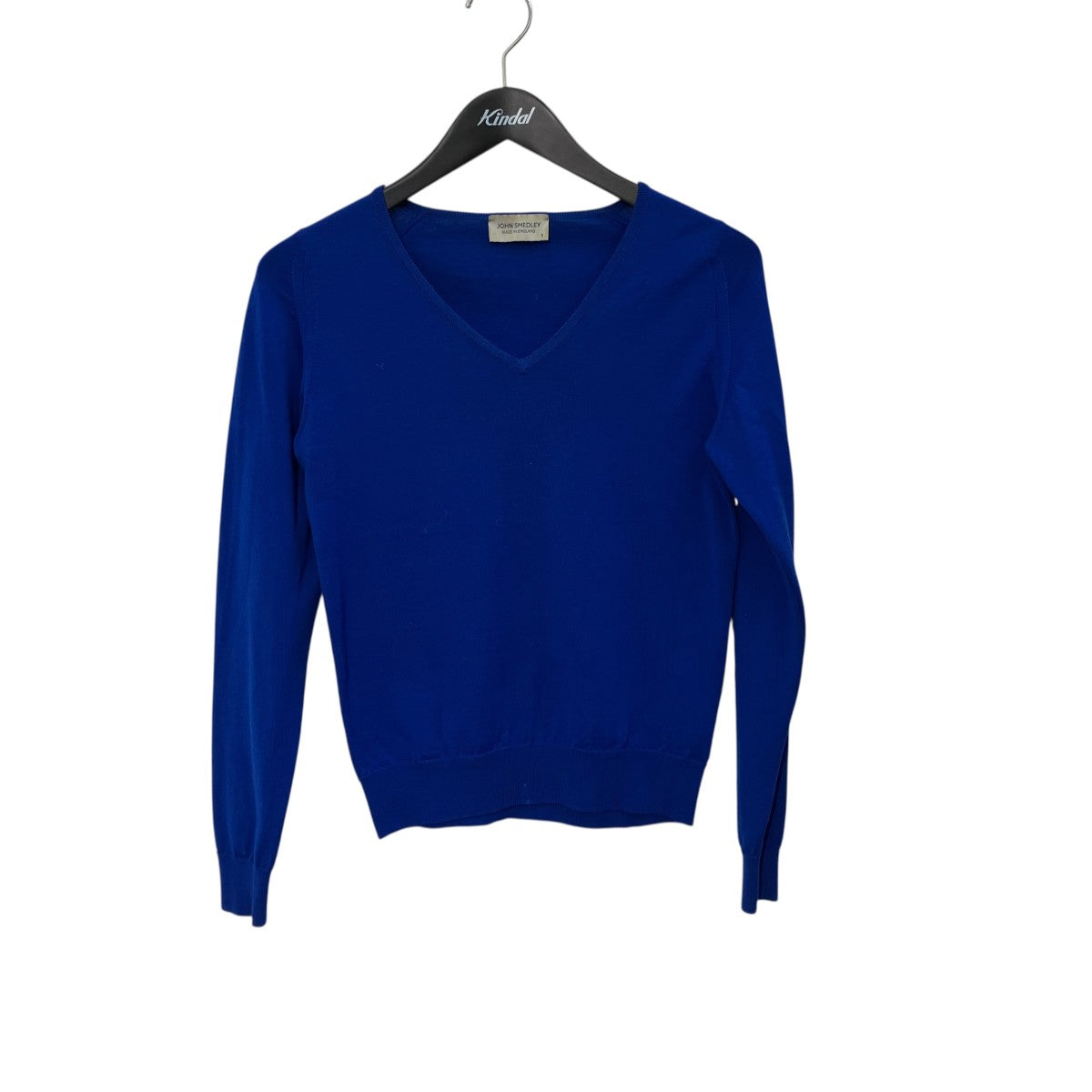 JOHN SMEDLEY メリノウールVネックニット 古着・中古-1枚目のアイテム画像