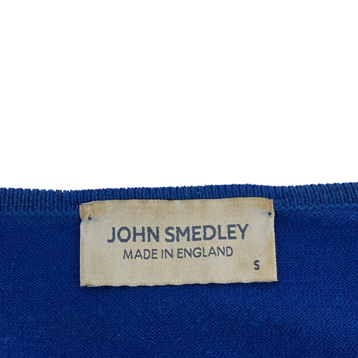 JOHN SMEDLEY メリノウールVネックニット 古着・中古-5枚目のアイテム画像