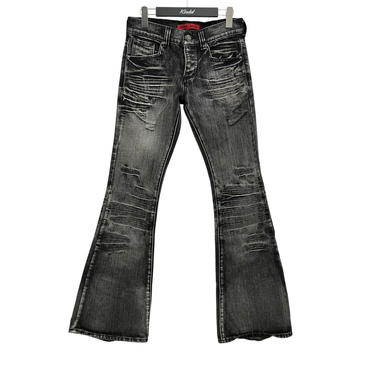 Jaded London ウォッシュ加工ブーツカットデニム 古着・中古-1枚目のアイテム画像