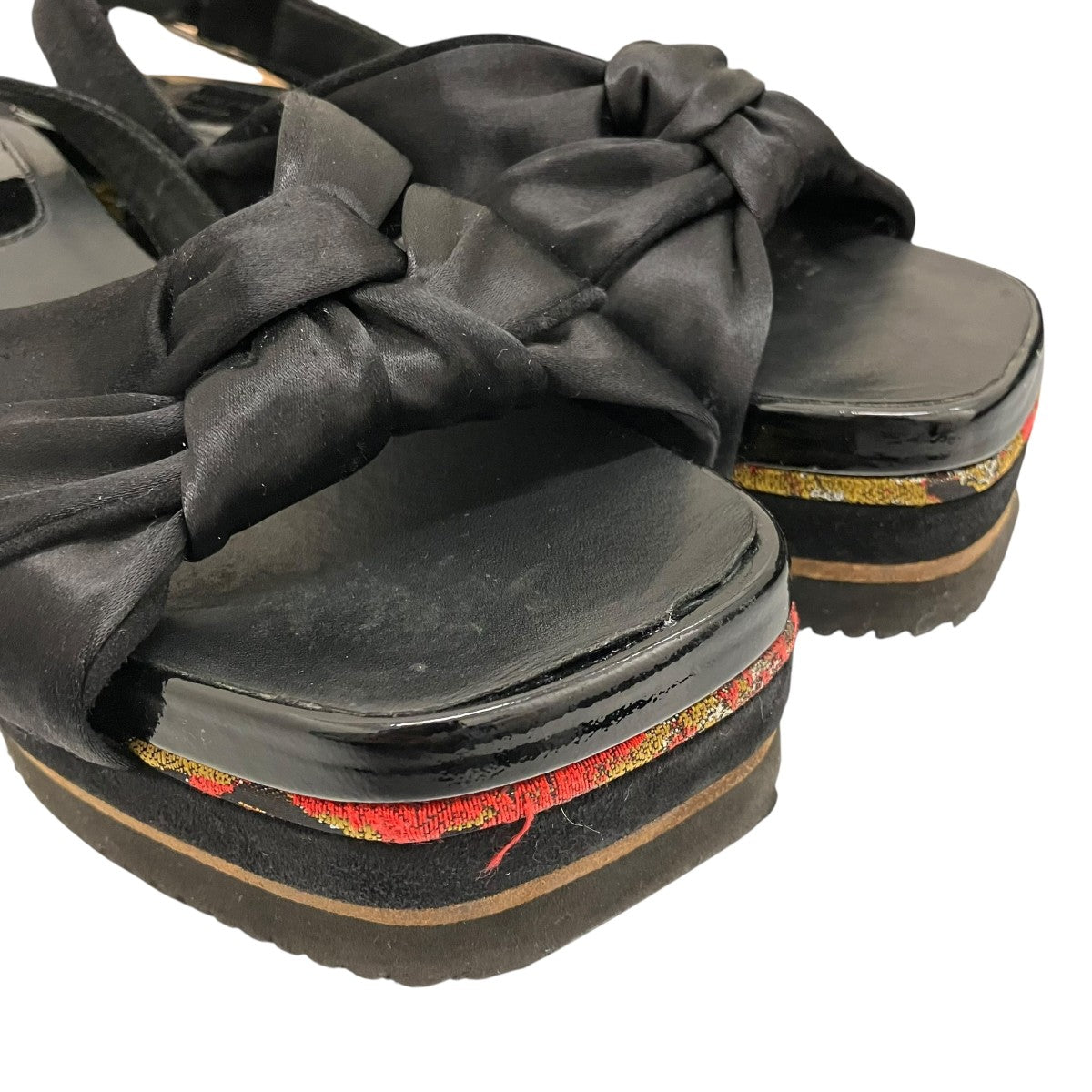 DRIES VAN NOTEN ジャガードリボンサンダル 古着・中古-7枚目のアイテム画像