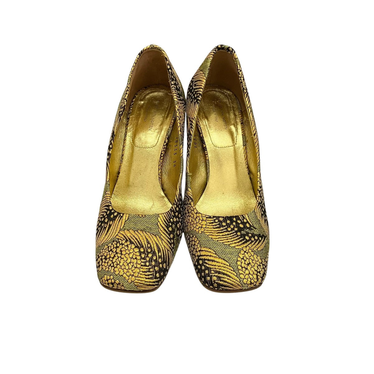 DRIES VAN NOTEN ジャガードパンプス 古着・中古-2枚目のアイテム画像