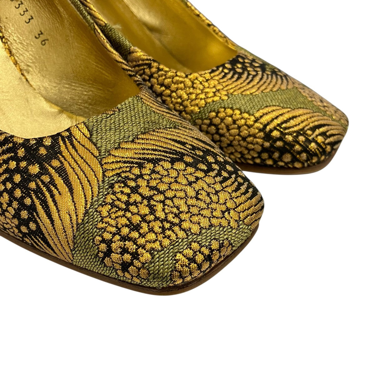 DRIES VAN NOTEN ジャガードパンプス 古着・中古-7枚目のアイテム画像
