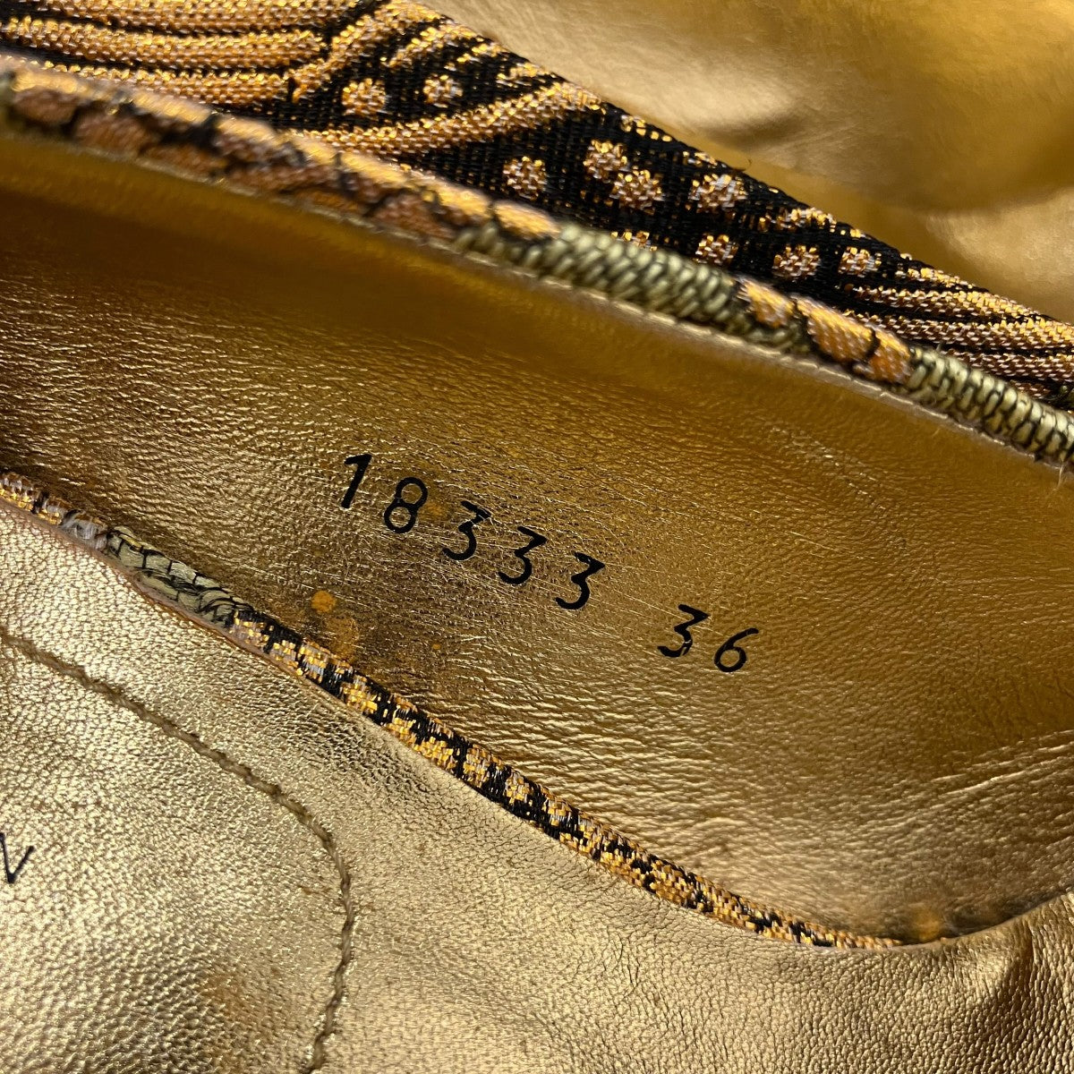 DRIES VAN NOTEN ジャガードパンプス 古着・中古-9枚目のアイテム画像