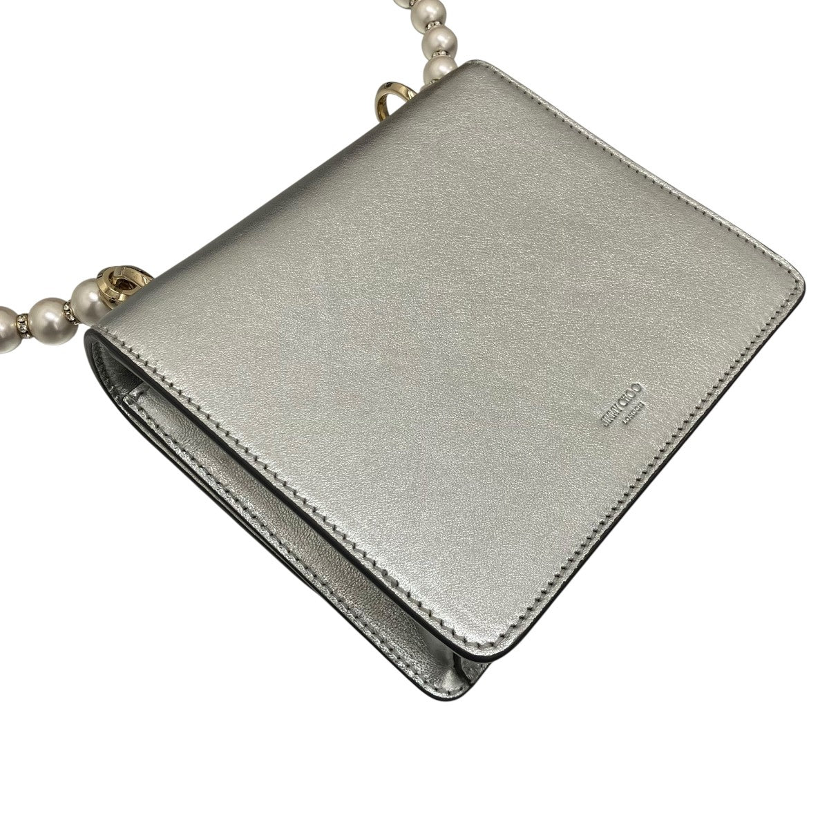 JIMMY CHOO 【AVENUE QUAD】パール付きショルダーバッグ 古着・中古-7枚目のアイテム画像