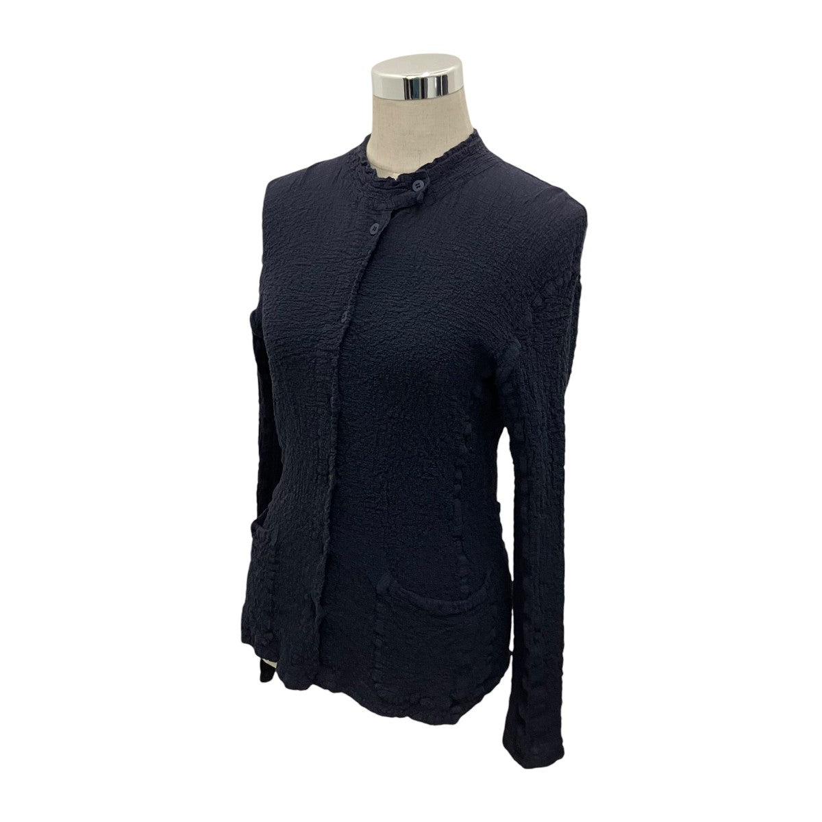 ISSEY MIYAKE me リンクル加工ブラウスMI64FO392 古着・中古-1枚目のアイテム画像