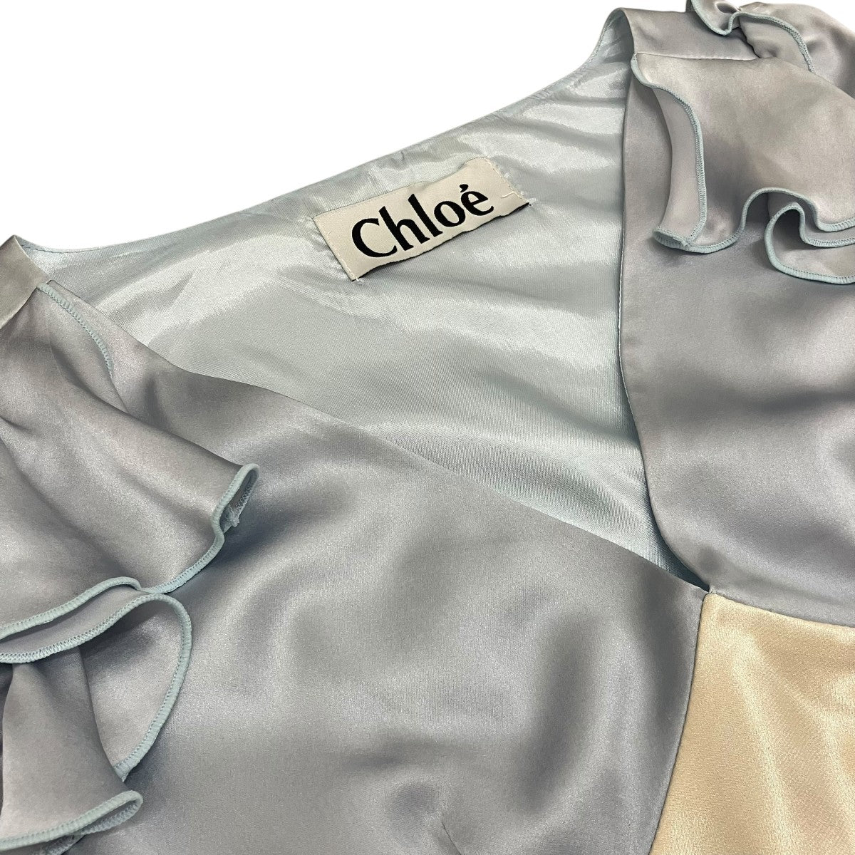 Chloe シルクワンピースW2A04T 古着・中古-5枚目のアイテム画像
