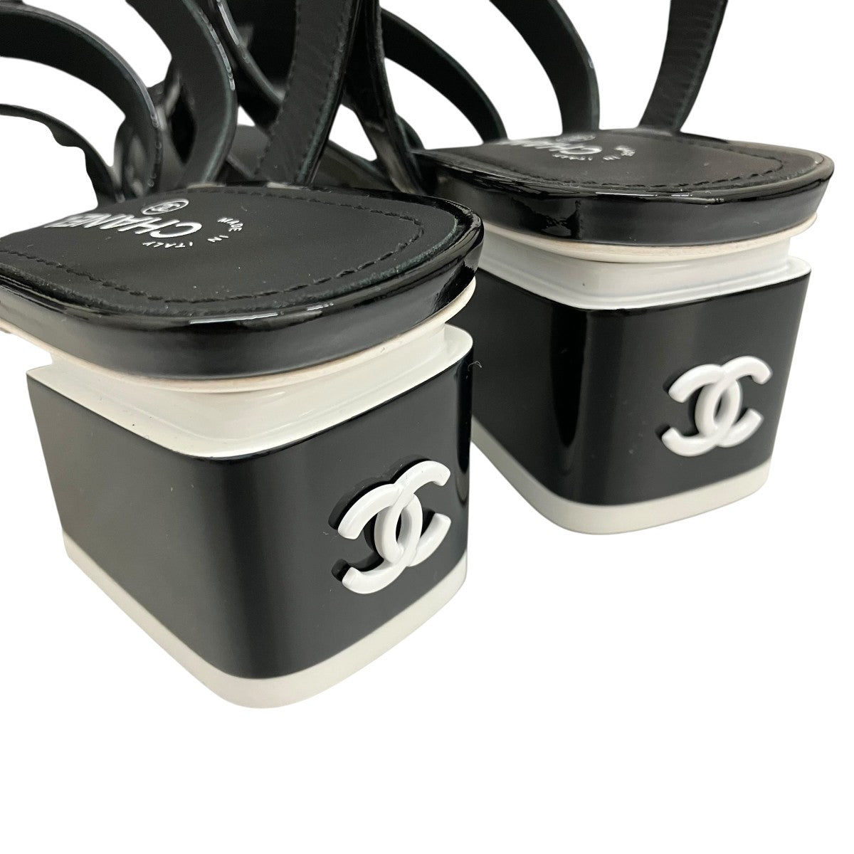 CHANEL バックロゴヒールサンダルG38685 古着・中古-8枚目のアイテム画像