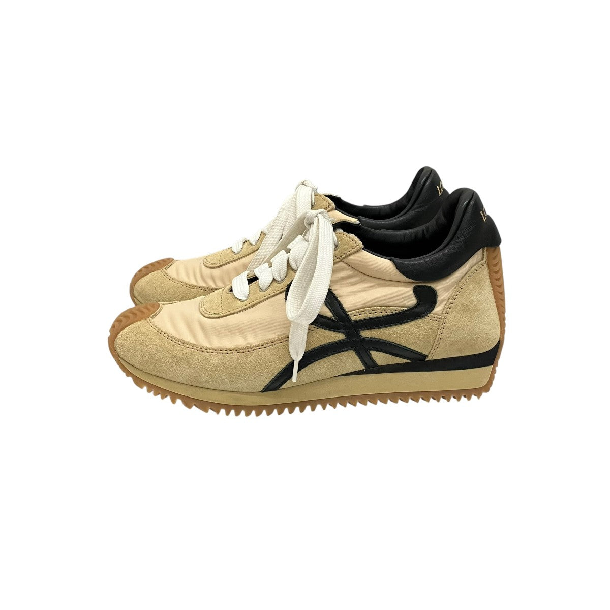 【未使用品】ロエベ スニーカー フローランナー サイズ36 23cm LOEWE(ロエベ) 【FLOW RUNNER】フローランナースニーカー ベージュ