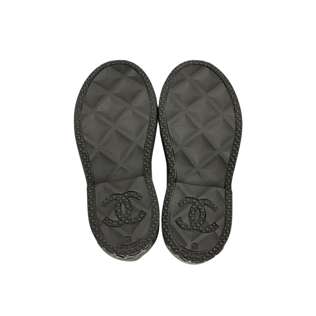 CHANEL(シャネル) ラバースリッポンG45837 G45837 オリーブ×ブラック