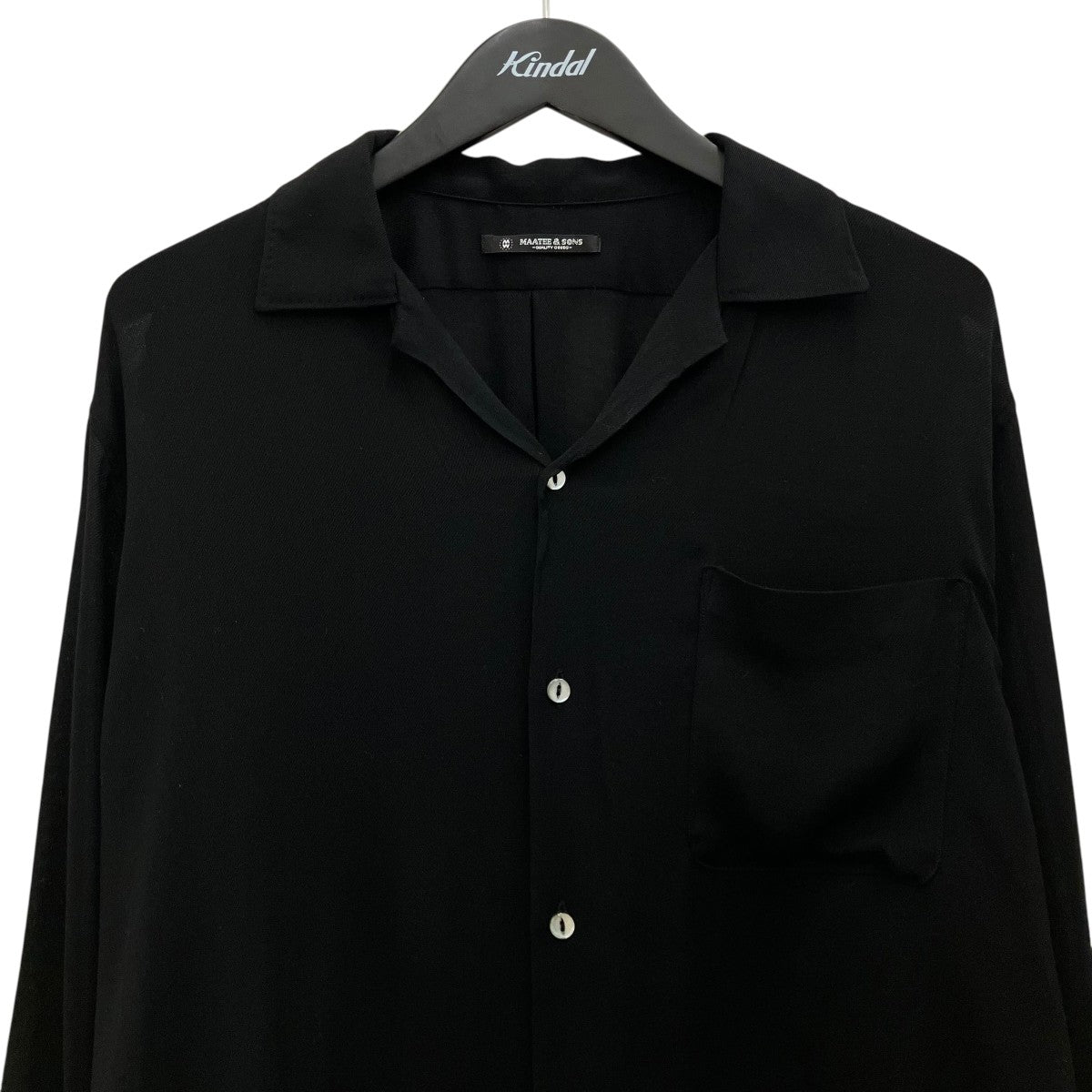 MAATEE＆SONS 26SS【OPEN COLLAR SHIRTS SILKRAYON】オープンカラーシャツMT6103-0604A 古着・中古-3枚目のアイテム画像