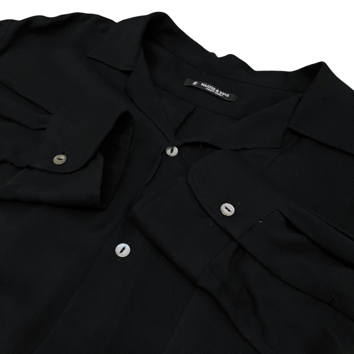 MAATEE＆SONS 26SS【OPEN COLLAR SHIRTS SILKRAYON】オープンカラーシャツMT6103-0604A 古着・中古-5枚目のアイテム画像