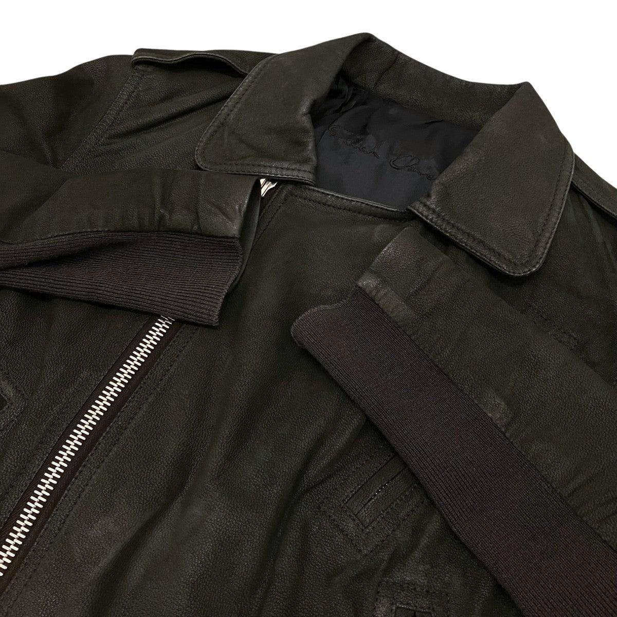 RICK OWENS シープスキンレザージャケットRP16S9703 古着・中古-6枚目のアイテム画像