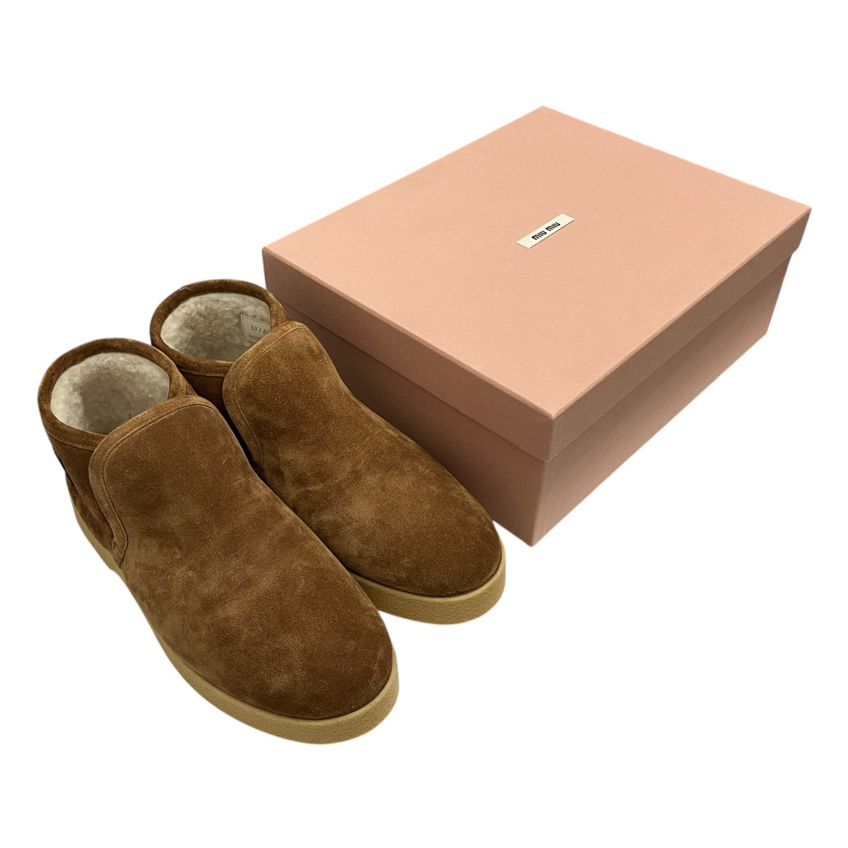 MIU MIU シアリングスリッポンブーツ 古着・中古-10枚目のアイテム画像