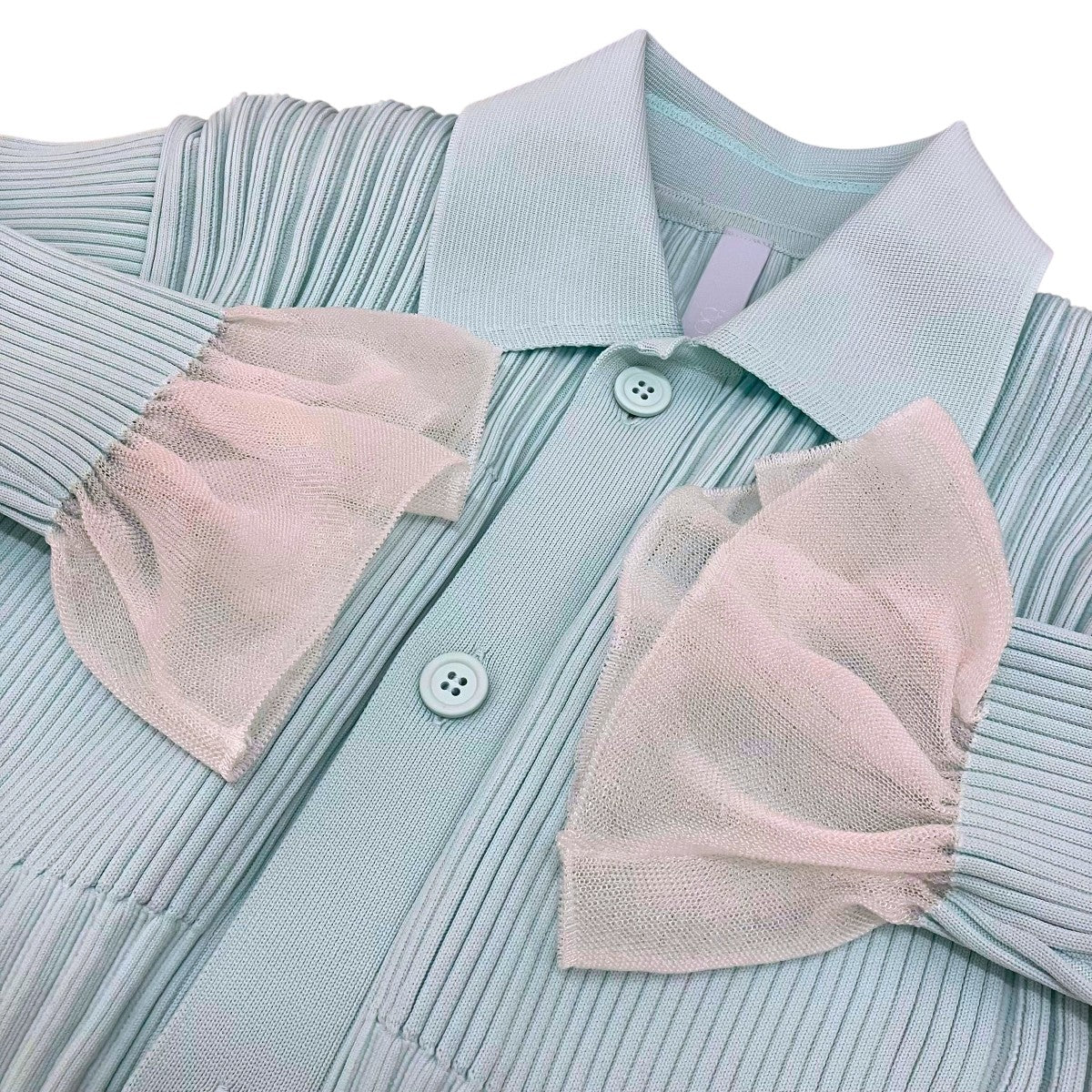 CFCL 26SS【LUCENT CROPPED SHIRT CARDIGAN】FLUTEDシャツカーディガンCF011KE098JP00 古着・中古-6枚目のアイテム画像