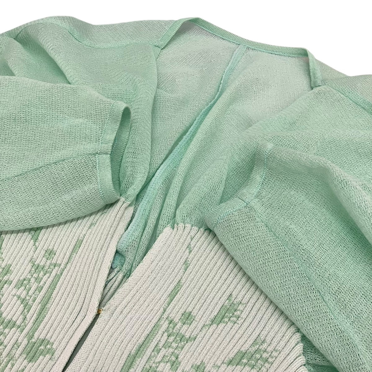 mame kurogouchi 25SS【Sheer Rounded Sleeve Knitted Cardigan】ニットカーディガンMM25SS-KN066 古着・中古-6枚目のアイテム画像