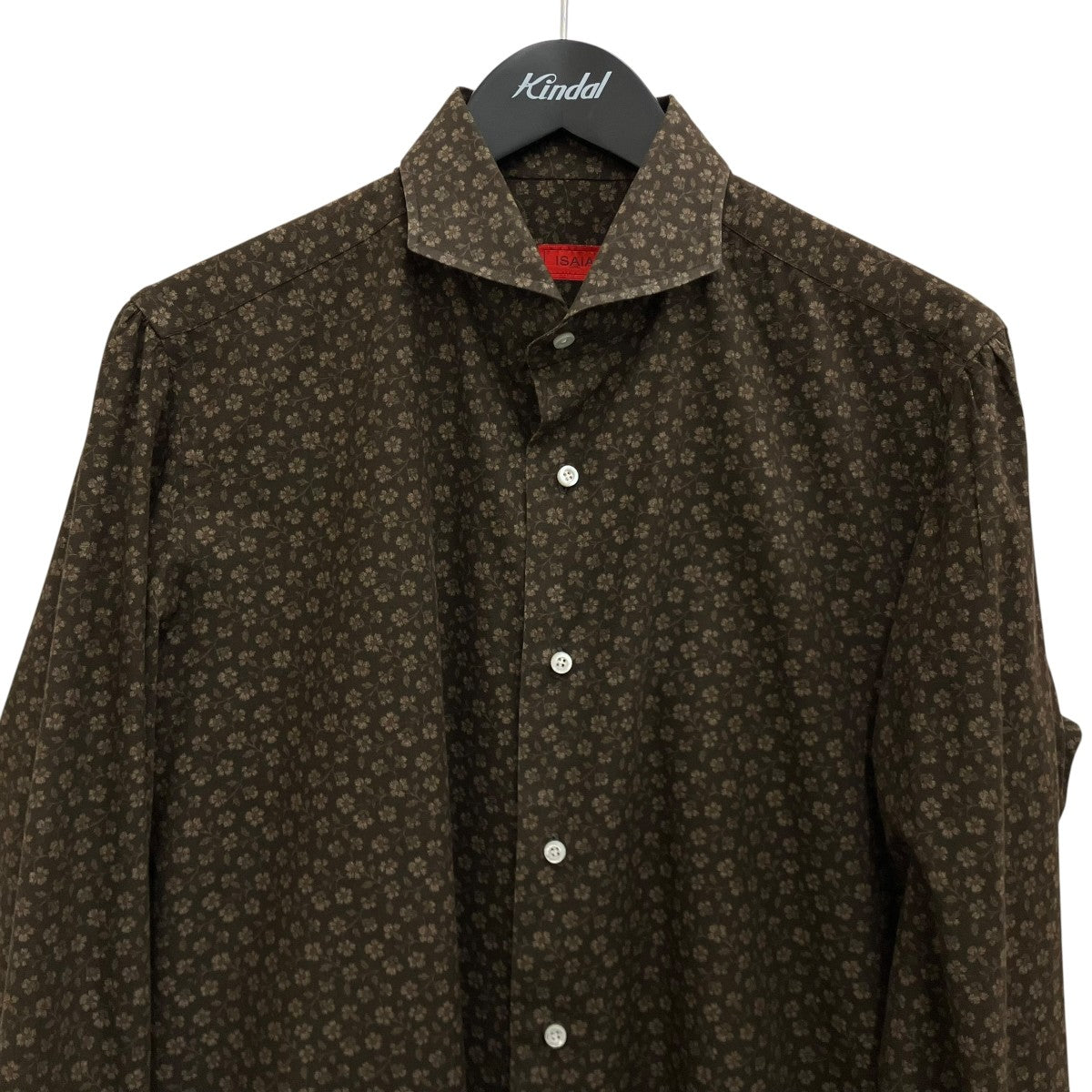 ISAIA フラワーパターンシャツ 古着・中古-3枚目のアイテム画像